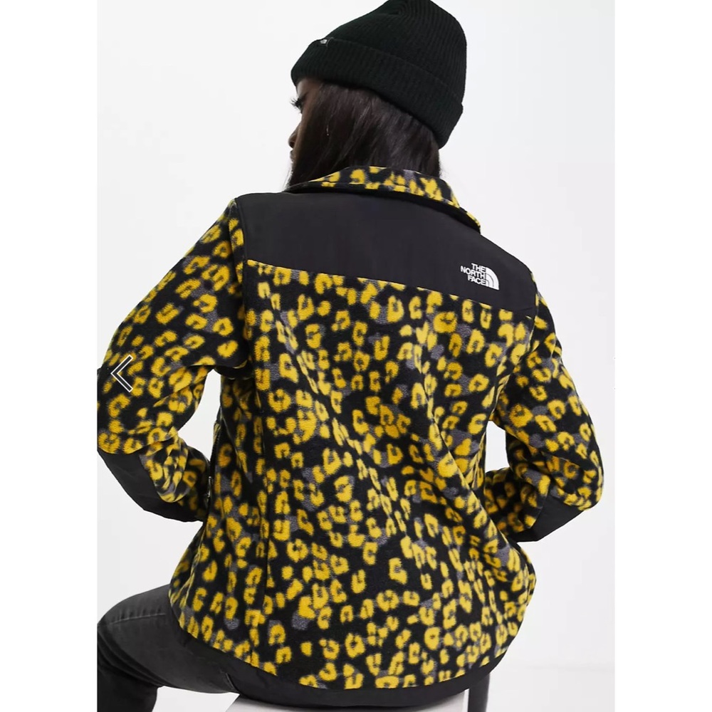 The North Face Denali 2 Leopard Faux Fur Limited Ed Windbreaker Zipper Jacket - Picture 5 of 5